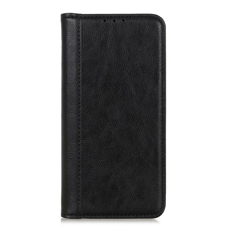 Folio Cover Samsung Galaxy S21 5G Custodia in pelle Eleganza Split Litchi Leather