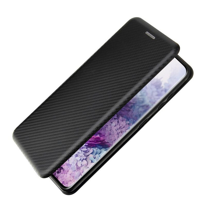 Folio Cover Samsung Galaxy S21 5G Custodia in pelle Fibra Di Carbonio