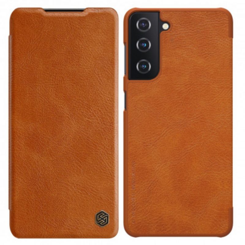 Folio Cover Samsung Galaxy S21 5G Custodia in pelle Serie Nillkin Qin