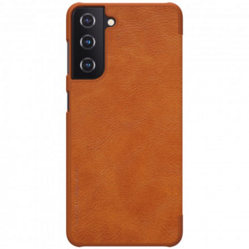 Folio Cover Samsung Galaxy S21 5G Custodia in pelle Serie Nillkin Qin