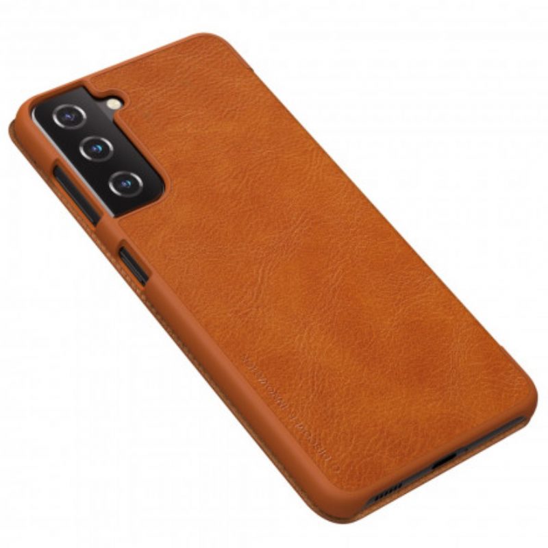 Folio Cover Samsung Galaxy S21 5G Custodia in pelle Serie Nillkin Qin