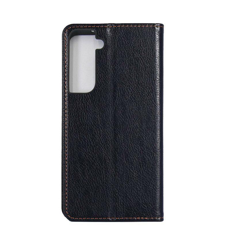 Folio Cover Samsung Galaxy S21 5G Custodia in pelle Stile Classico In Pelle