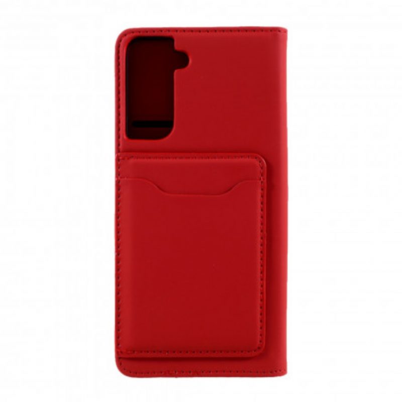 Folio Cover Samsung Galaxy S21 5G Custodia in pelle Supporto Per Portacarte