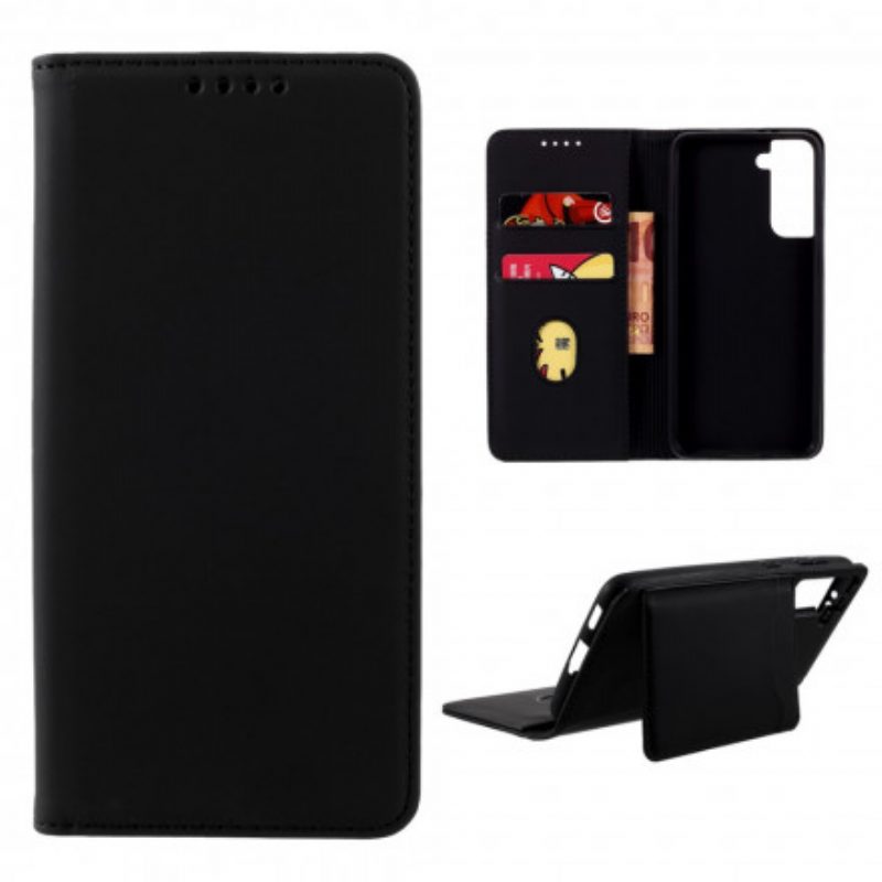 Folio Cover Samsung Galaxy S21 5G Custodia in pelle Supporto Per Portacarte