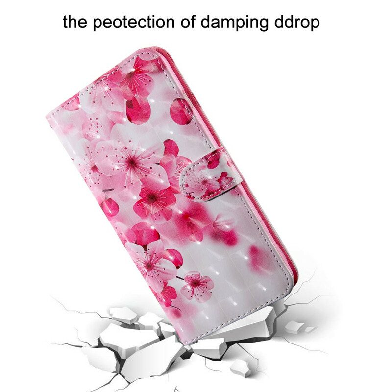 Folio Cover Samsung Galaxy S21 5G Fiori Rosa