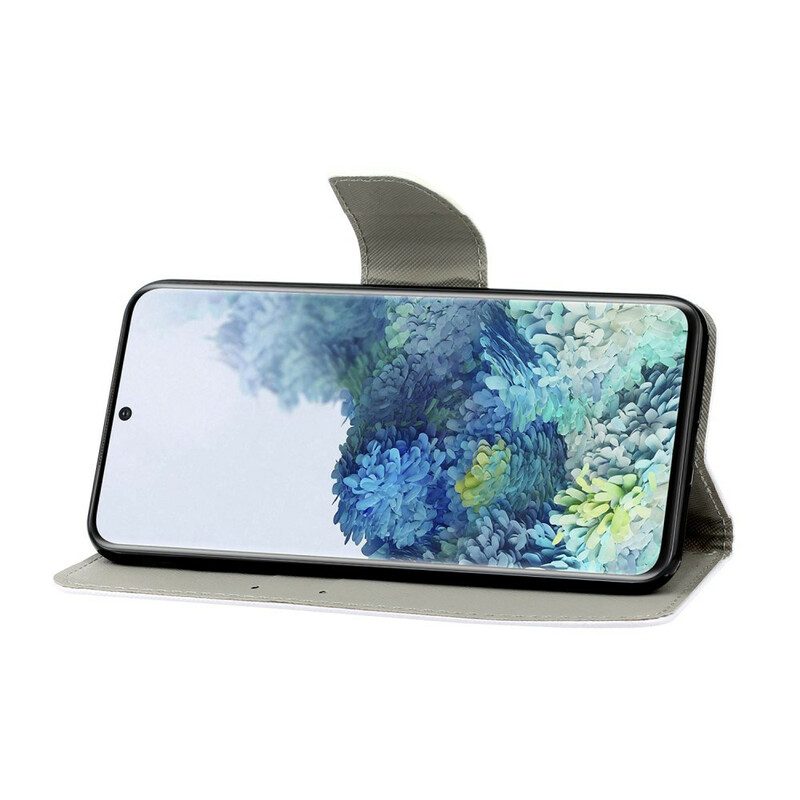 Folio Cover Samsung Galaxy S21 5G Gatto Non Toccarmi Con La Cinghia