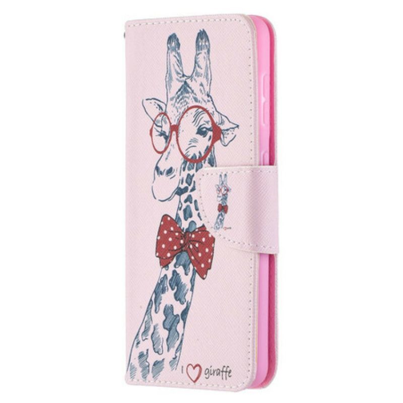 Folio Cover Samsung Galaxy S21 5G Giraffa Intelligente