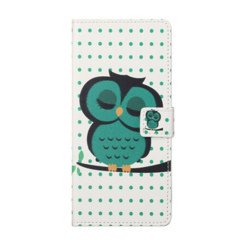 Folio Cover Samsung Galaxy S21 5G Gufo Addormentato