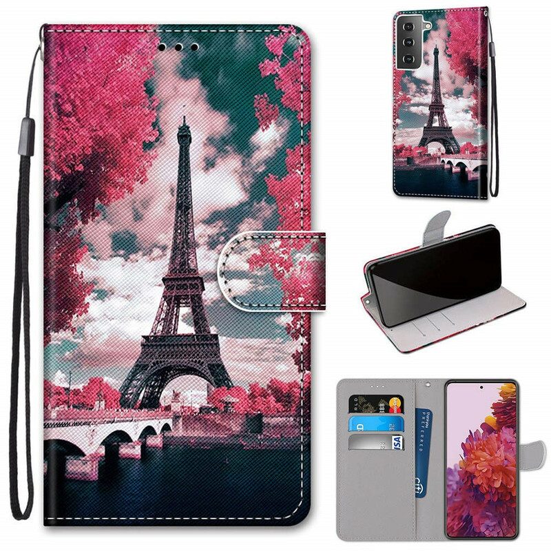 Folio Cover Samsung Galaxy S21 5G Parigi In Fiore