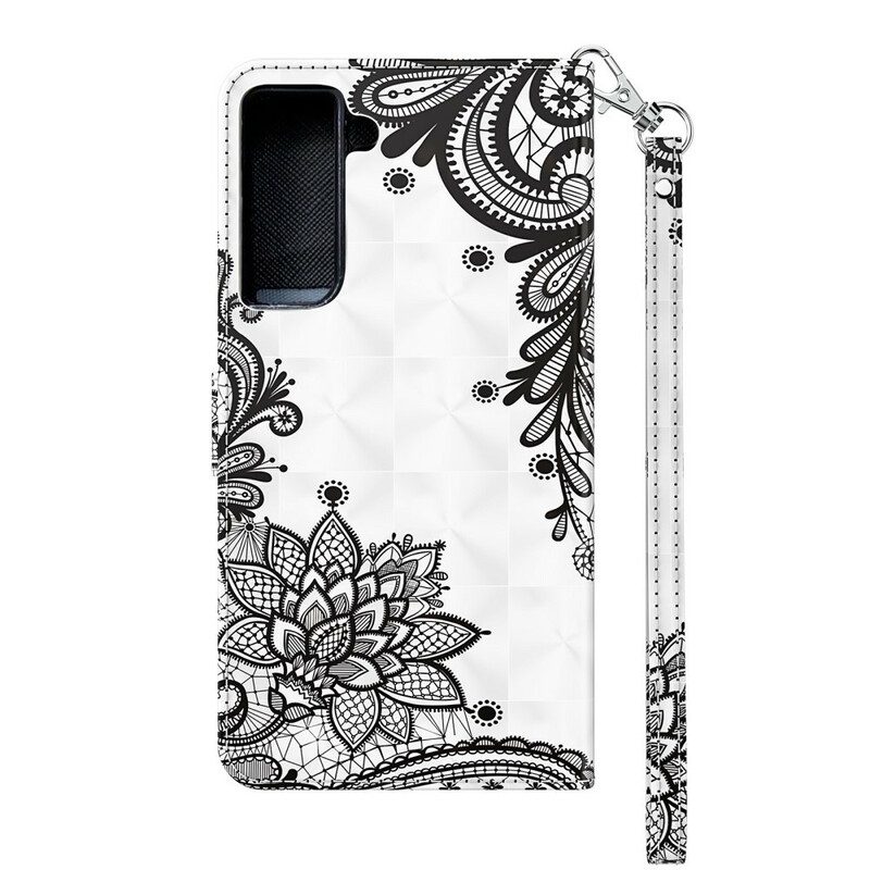 Folio Cover Samsung Galaxy S21 5G Pizzo Elegante