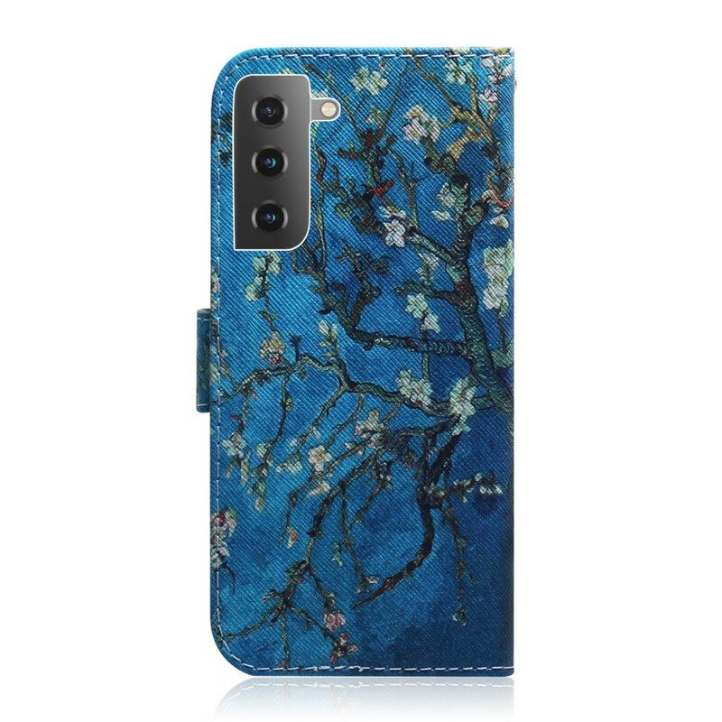 Folio Cover Samsung Galaxy S21 5G Ramo Di Un Albero In Fiore