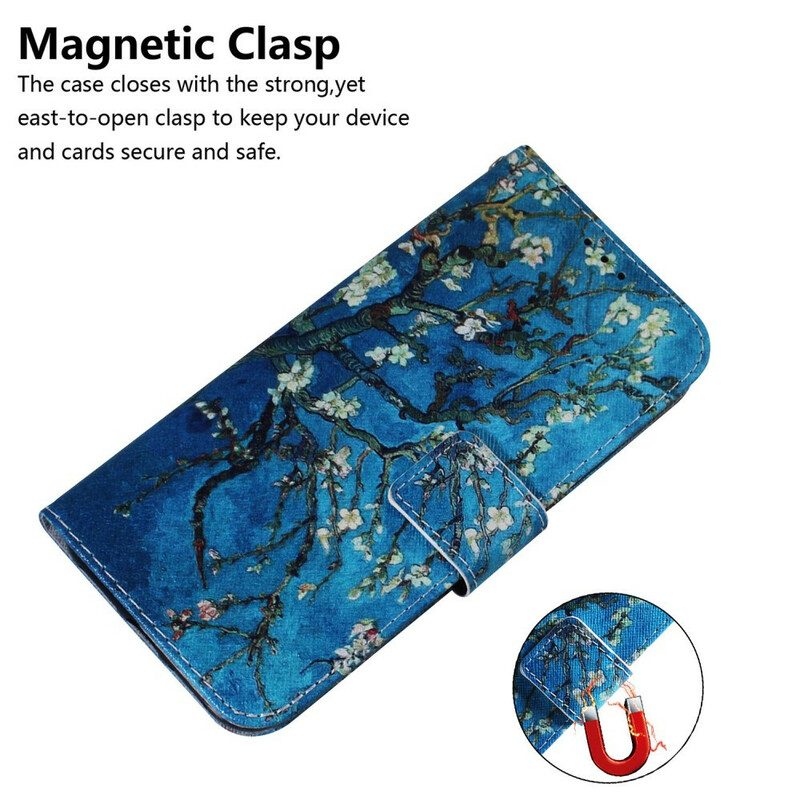 Folio Cover Samsung Galaxy S21 5G Ramo Di Un Albero In Fiore