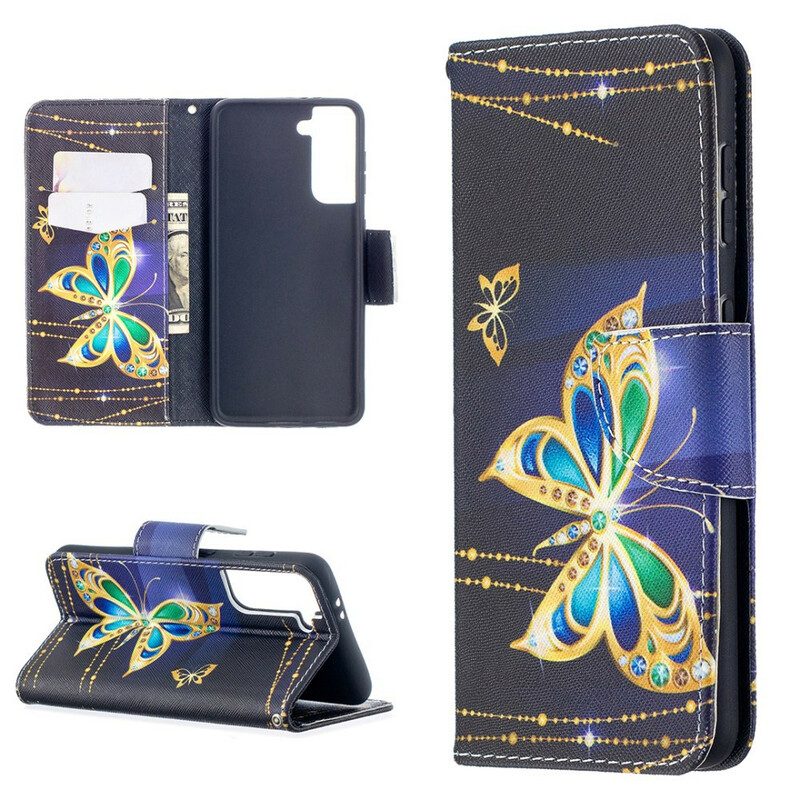 Folio Cover Samsung Galaxy S21 5G Re Farfalle