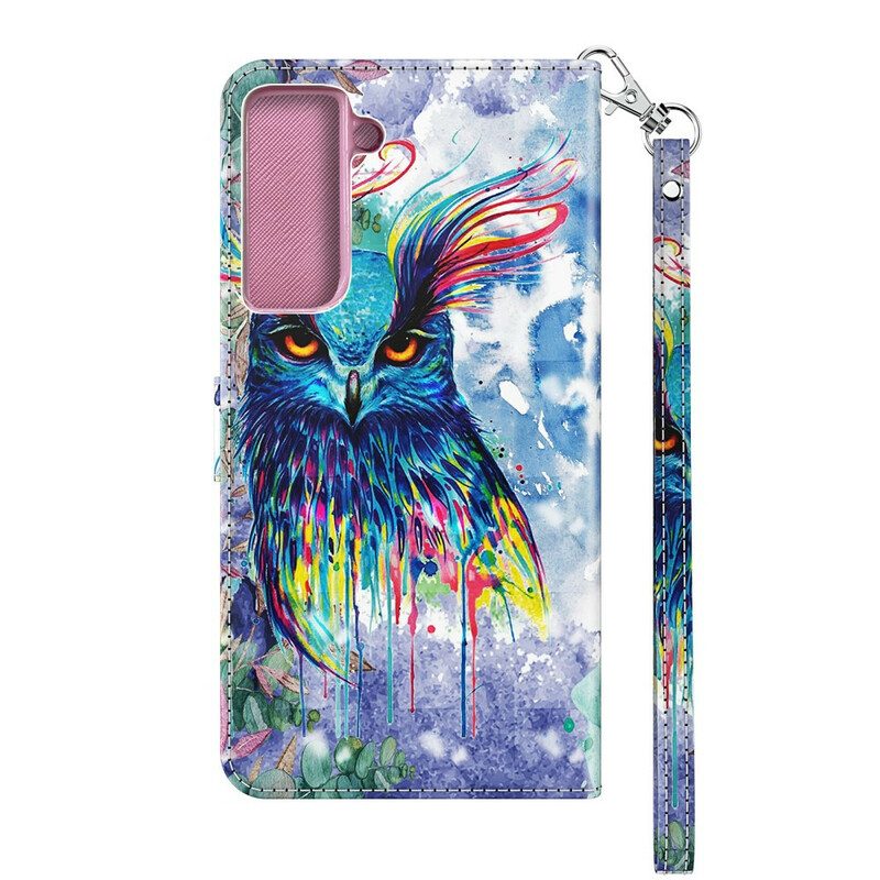 Folio Cover Samsung Galaxy S21 5G Uccello Dell'acquerello