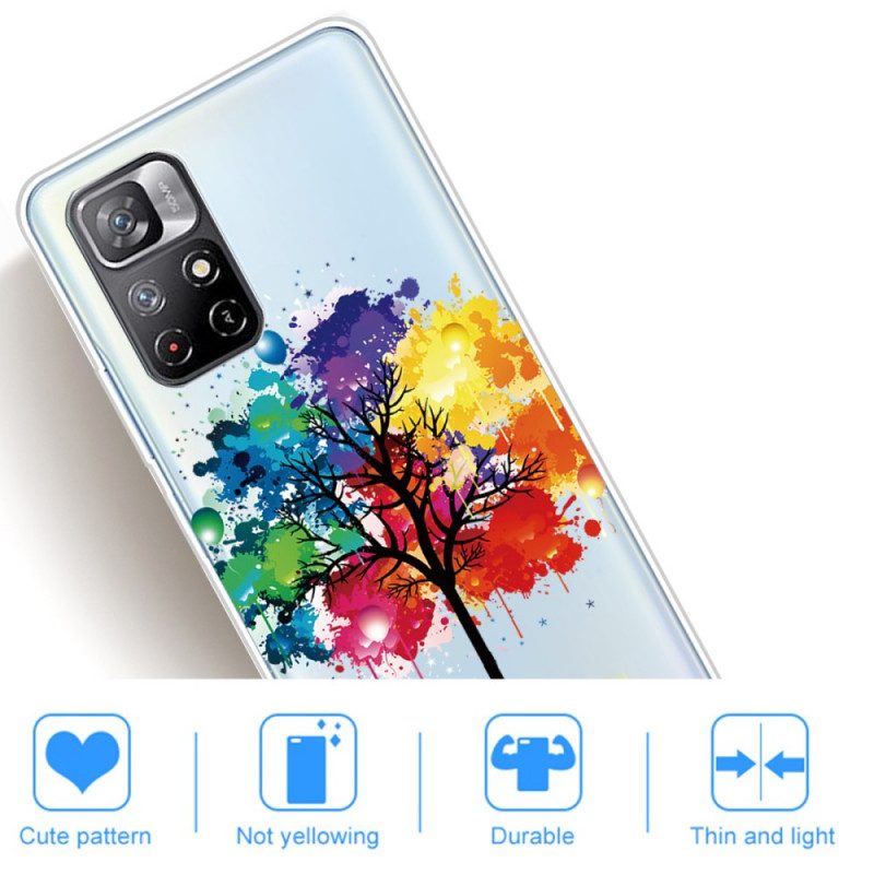 Cover Poco M4 Pro 5G Albero Dell'acquerello