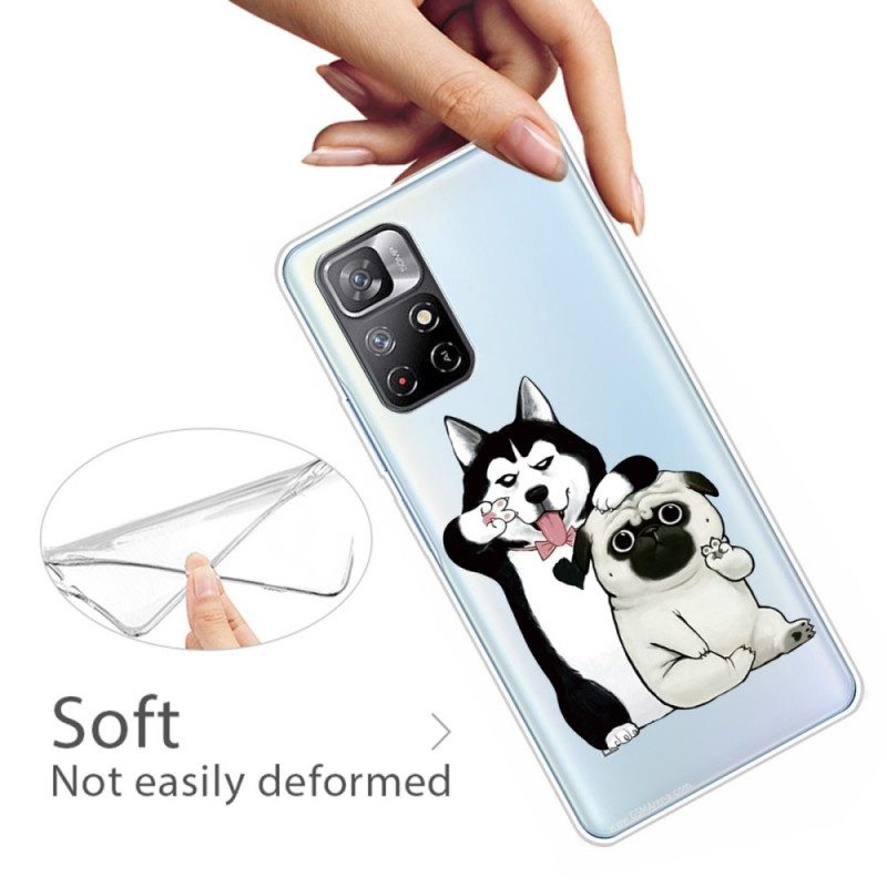 Cover Poco M4 Pro 5G Cani Divertenti