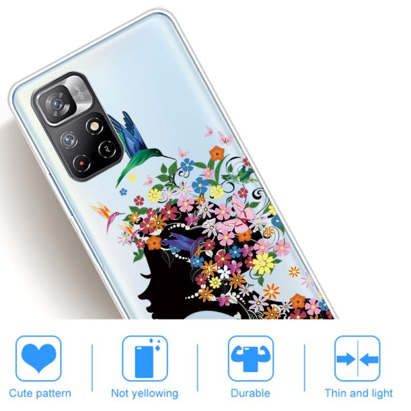 Cover Poco M4 Pro 5G Capelli Fioriti