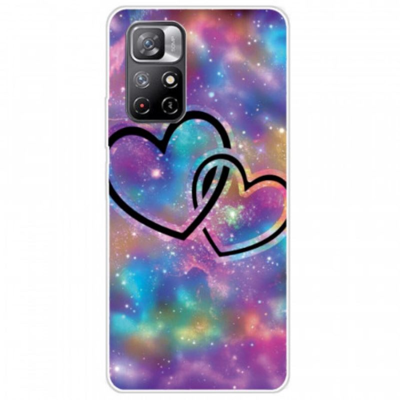 Cover Poco M4 Pro 5G Cuori Incatenati