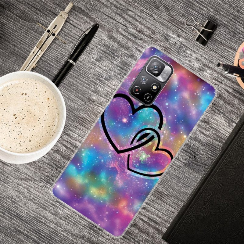 Cover Poco M4 Pro 5G Cuori Incatenati