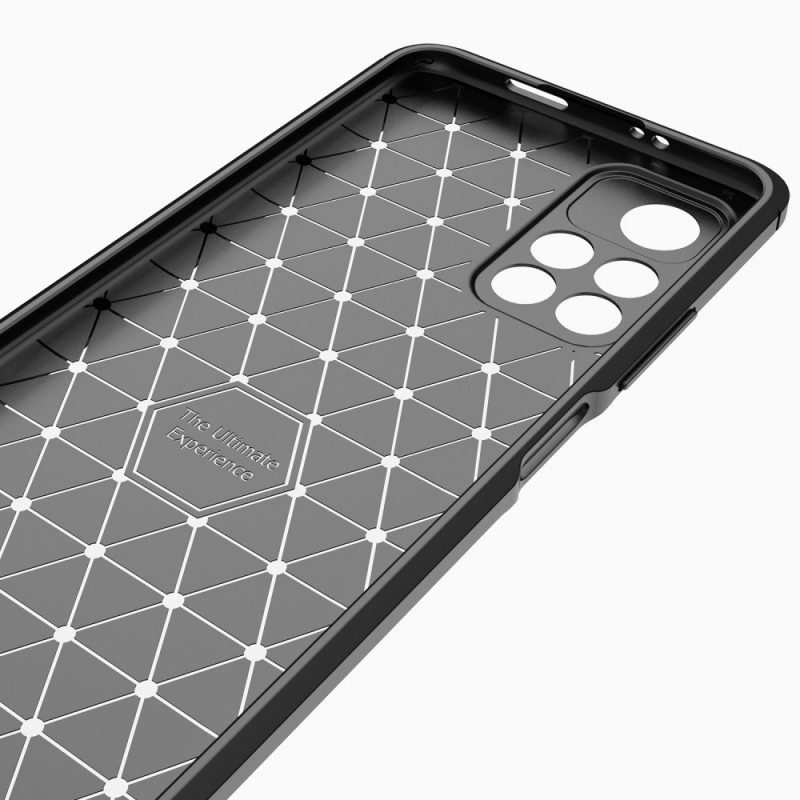 Cover Poco M4 Pro 5G Fibra Di Carbonio Spazzolata