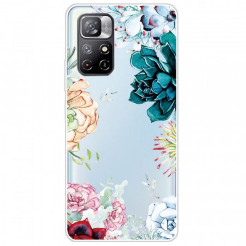 Cover Poco M4 Pro 5G Fiori Dell'acquerello