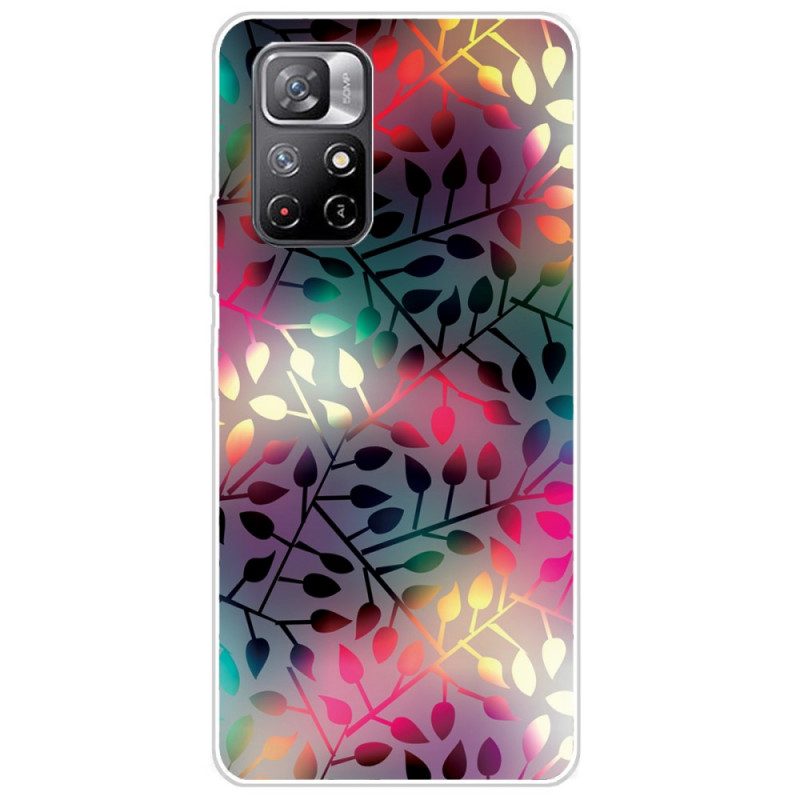 Cover Poco M4 Pro 5G Foglie