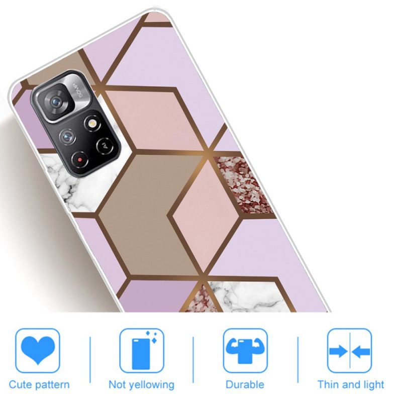 Cover Poco M4 Pro 5G Geometria Del Marmo