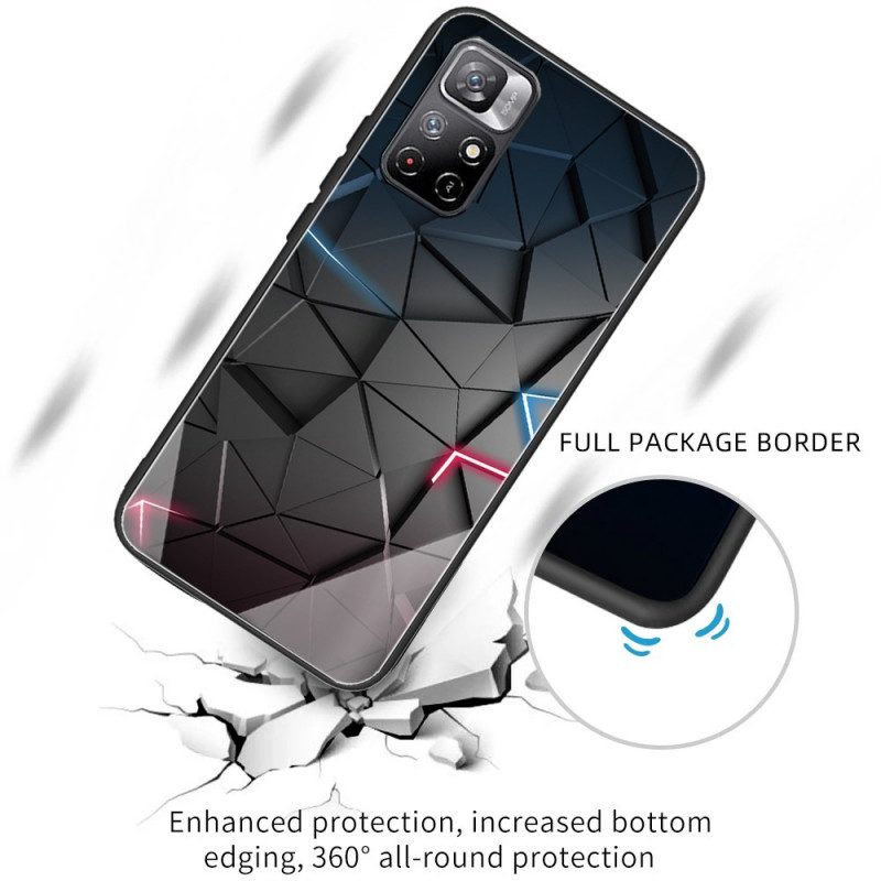 Cover Poco M4 Pro 5G Geometria In Vetro Temperato