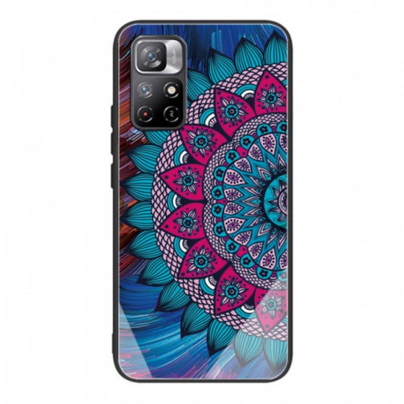 Cover Poco M4 Pro 5G Mandala In Vetro Temperato