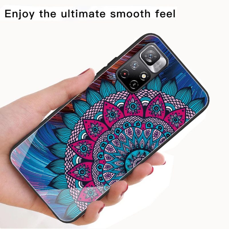 Cover Poco M4 Pro 5G Mandala In Vetro Temperato