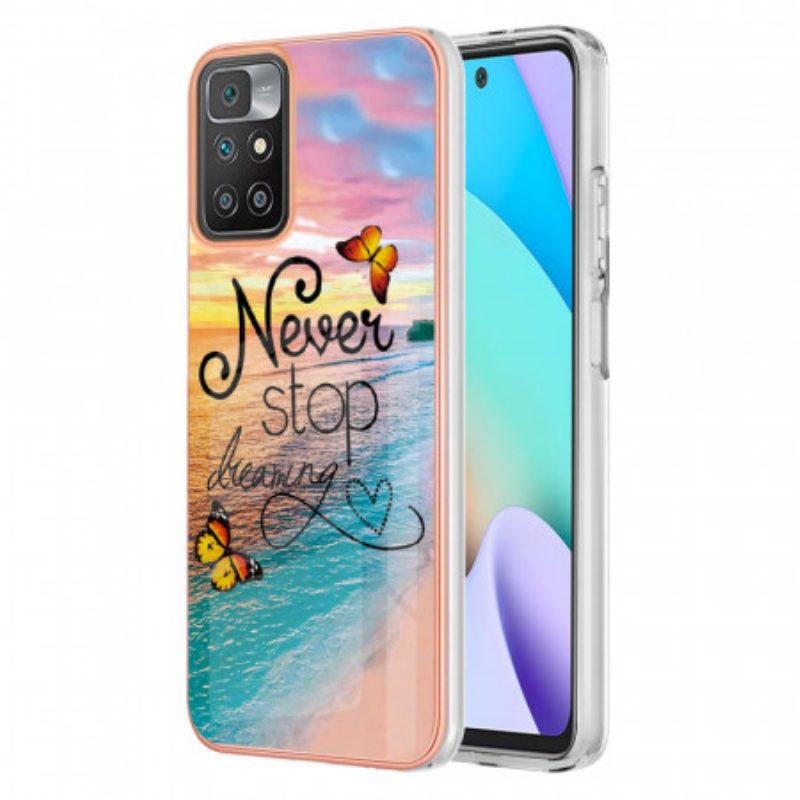 Cover Poco M4 Pro 5G Non Smettere Mai Di Sognare Farfalle