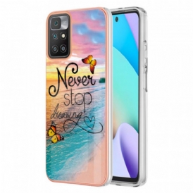 Cover Poco M4 Pro 5G Non Smettere Mai Di Sognare Farfalle