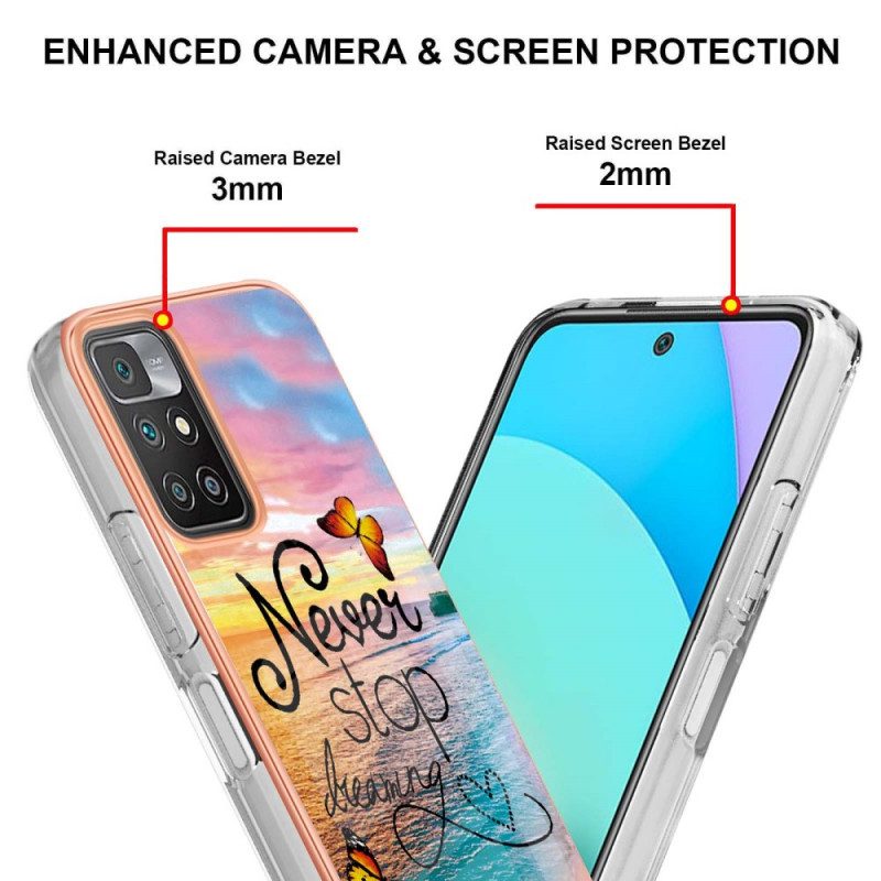 Cover Poco M4 Pro 5G Non Smettere Mai Di Sognare Farfalle