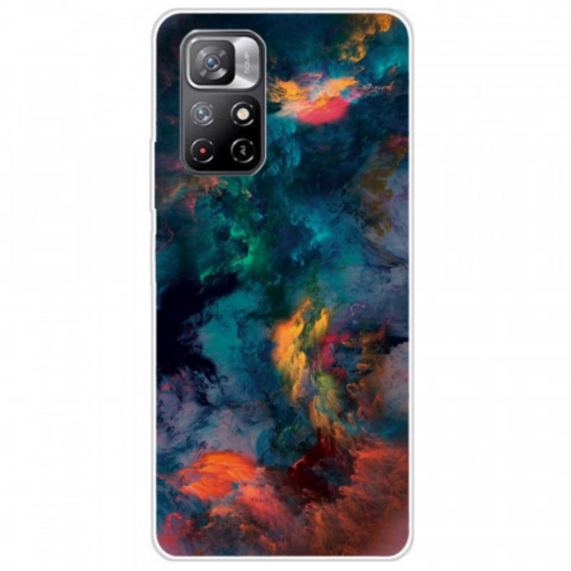 Cover Poco M4 Pro 5G Nuvole Colorate