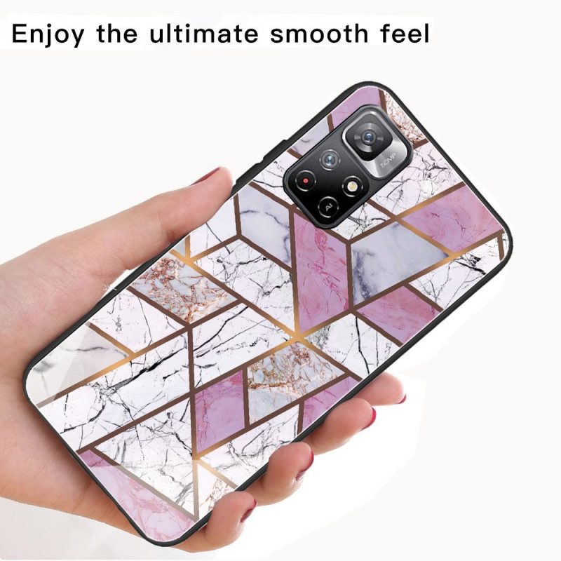 Cover Poco M4 Pro 5G Vetro Temperato Di Design In Marmo