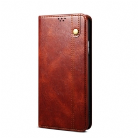 Folio Cover Poco M4 Pro 5G Custodia in pelle Ecopelle Cerata