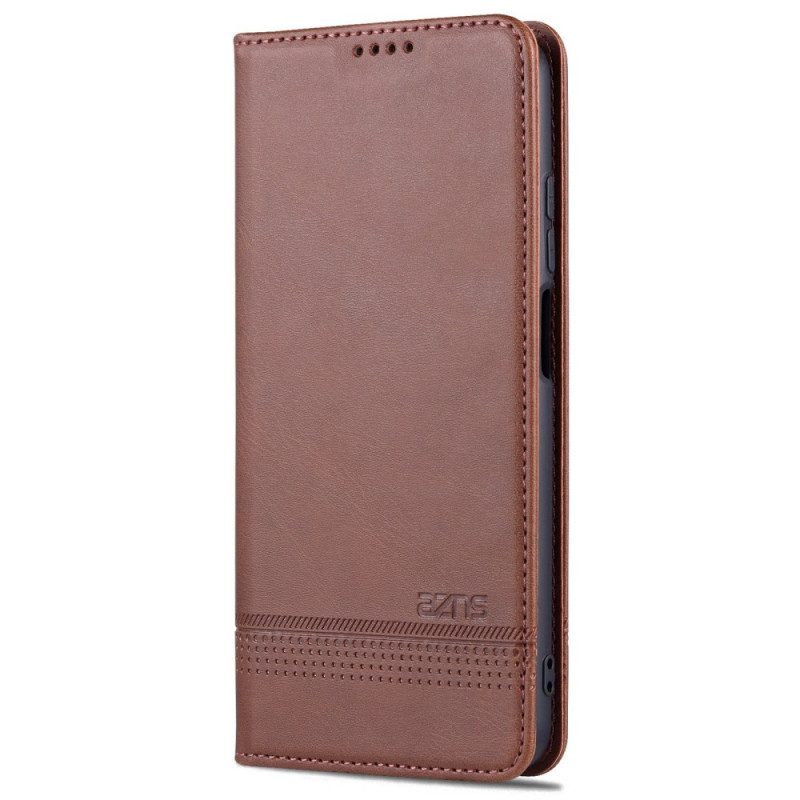 Folio Cover Poco M4 Pro 5G Custodia in pelle Stile In Pelle Azns