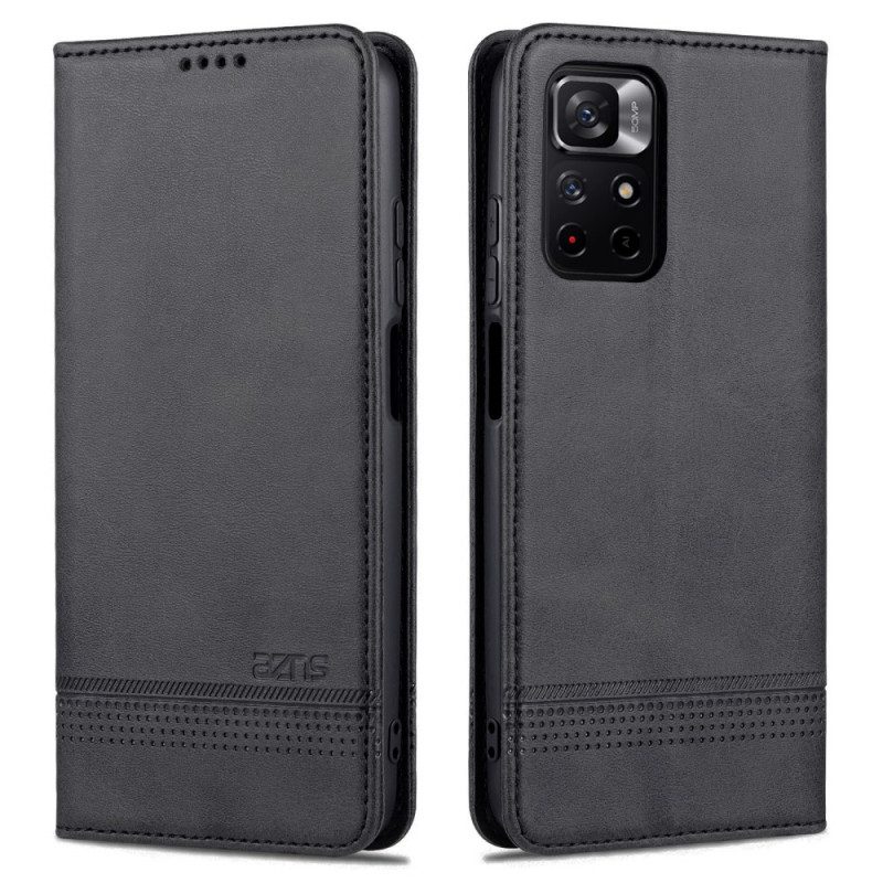 Folio Cover Poco M4 Pro 5G Custodia in pelle Stile In Pelle Azns