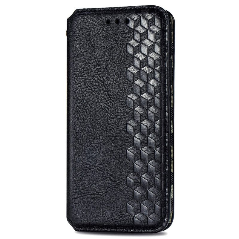 Folio Cover Poco M4 Pro 5G Custodia in pelle Texture Diamante Effetto Pelle