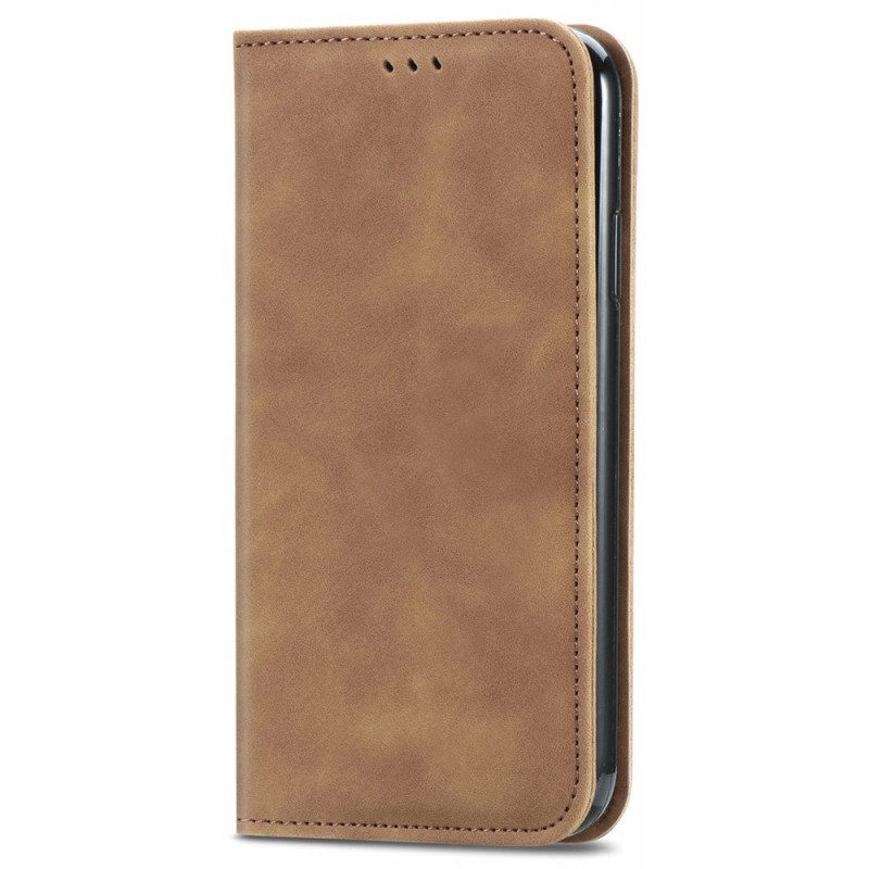 Folio Cover Poco M4 Pro 5G Custodia in pelle Tocco Di Pelle Classico