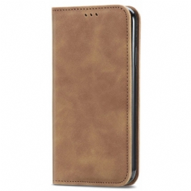 Folio Cover Poco M4 Pro 5G Custodia in pelle Tocco Di Pelle Classico