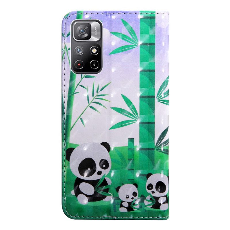 Folio Cover Poco M4 Pro 5G Panda Punto Luce