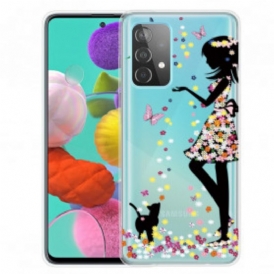 Cover Samsung Galaxy A52 4G / A52 5G / A52s 5G Bella Testa Di Fiore