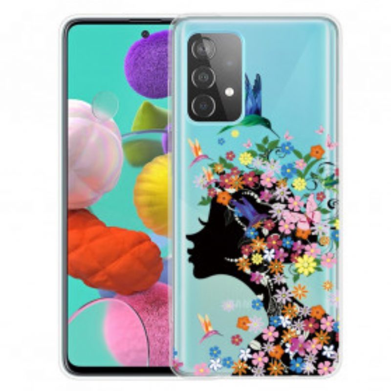 Cover Samsung Galaxy A52 4G / A52 5G / A52s 5G Bella Testa Di Fiore