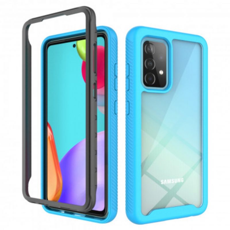 Cover Samsung Galaxy A52 4G / A52 5G / A52s 5G Bordi In Silicone Dal Design Ibrido