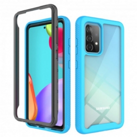 Cover Samsung Galaxy A52 4G / A52 5G / A52s 5G Bordi In Silicone Dal Design Ibrido