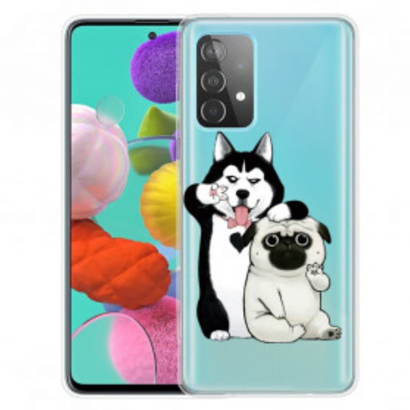 Cover Samsung Galaxy A52 4G / A52 5G / A52s 5G Cani Divertenti