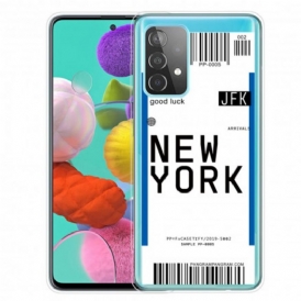 Cover Samsung Galaxy A52 4G / A52 5G / A52s 5G Carta D'imbarco Per New York