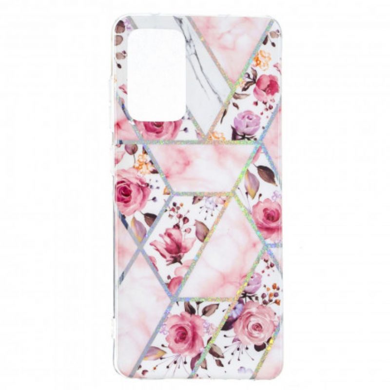 Cover Samsung Galaxy A52 4G / A52 5G / A52s 5G Fiori Marmorizzati