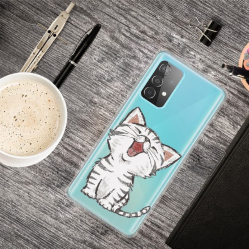 Cover Samsung Galaxy A52 4G / A52 5G / A52s 5G Gatto Carino